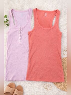 Aerie Real Soft® Ribbed Tank Top Bundle Of Two Size Small